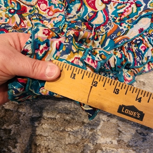 NWT Volcom Shorts Flowy Colorful Mulitcolored Size Small Stretch Waist Beachy - Picture 9 of 16